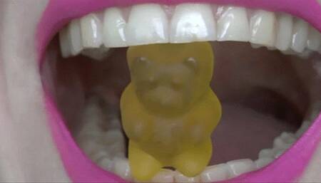Gummy bear biting MP4 FULL HD 1080p