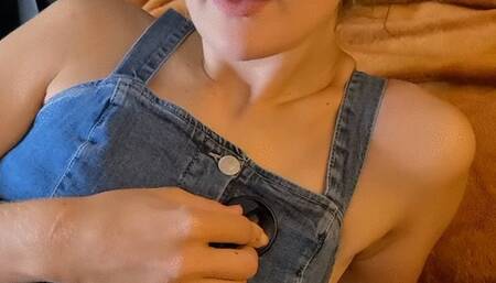 Unbuttoned denim dress heartbeat tour!