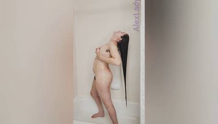 Washing My Terminal Length Hair - I WANT you to watch this - Widescreen