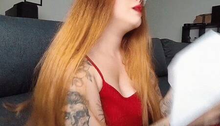 Blowing my nose while I watch tv