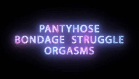 Eveangelines Pantyhose Bondage Struggle and Made to cum