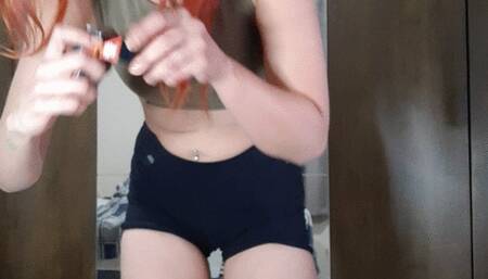 Coughing a lot! Pure rolled tobacco and a red marlboro