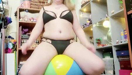 Black Heart Bikini & Classic Beach Ball