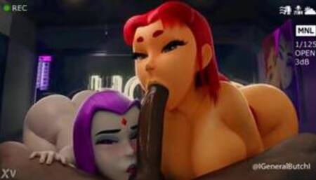 Raven star fire blowjob