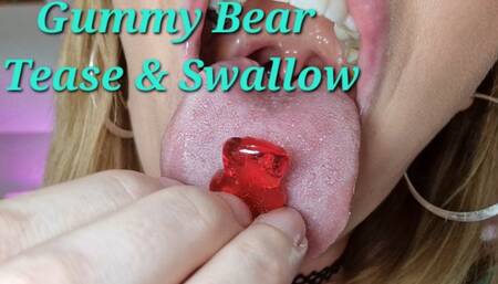 Gummy Bear Tease And Swallow