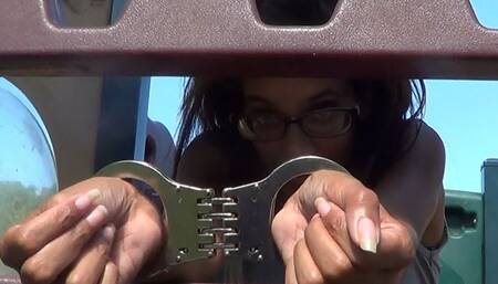 Odette - Handcuffed on the Playground in Boots (MP4)