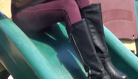 Odette - Handcuffed on the Playground in Boots (Mpeg)