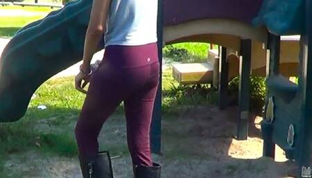 Odette - Handcuffed on the Playground in Boots (AVI)