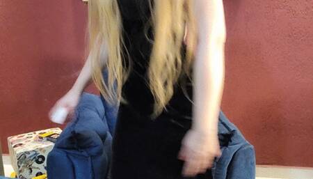 Smoking Winston red in Gothic style