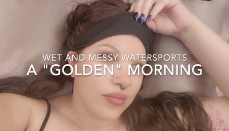 Mistress Babalon's Wet and Messy Golden Morning - Toilet Slave POV