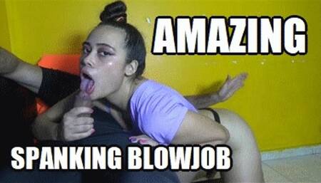 SPANKING BLOWJOB 230907B VIOLET TAKING SO MUCH PUNISHMENT IN HER ASSCHEEKS WHILE SUCKING COCK HD WMV