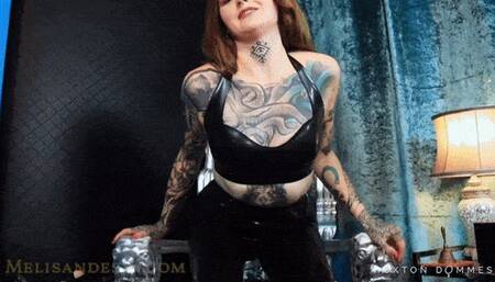 Weak in front of the tall, tattoed Femdom POV [720p]