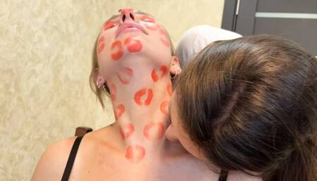 millions of lipstick marks on my body