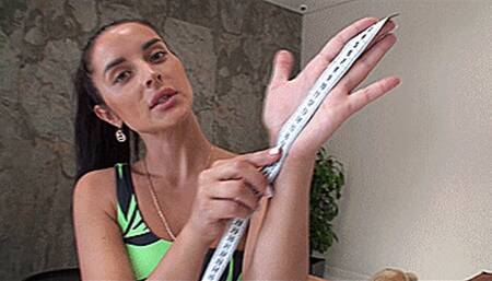 hand and feet measuring video (1920x1080 HD) MP4