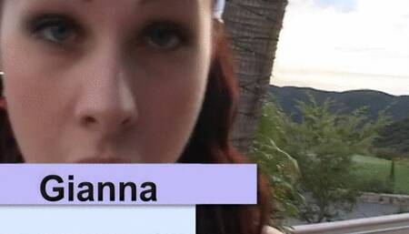 Horny cock sucking Gianna getting her boobs jizzed on after BJ