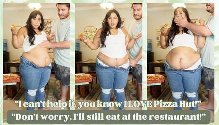 Girlfriend Caught in GLUTTONOUS Pizza Stuffing Before Dinner Date