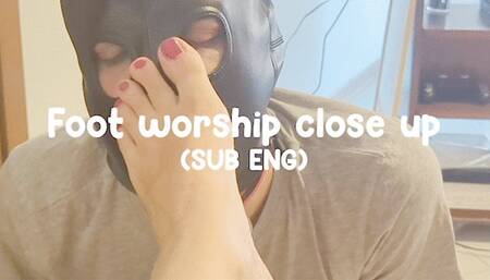 Foot Worship Close Up [MOBILE] [SUB ENG]