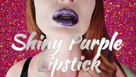 Shiny Purple Lipstick WMV