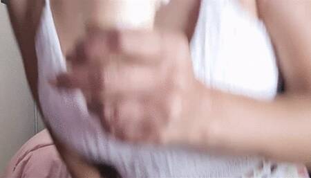 HD End of summer Strawberry Ice Cream Licking