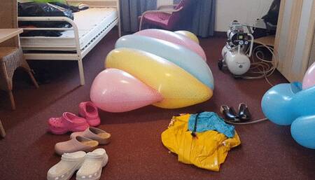 Aufpumpen und abwichsen