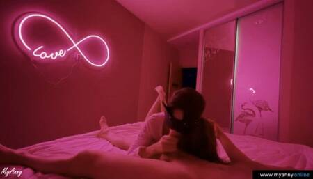 Cute girl sucks my dick and fucks after a party