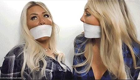 Jadey & Demi in: Gag-Soaking FarmGirl FireRods Cattle-Wrangled & Steer-roped While Their LiveStock Investigation Tanks! (Custom Cut) (WMV)