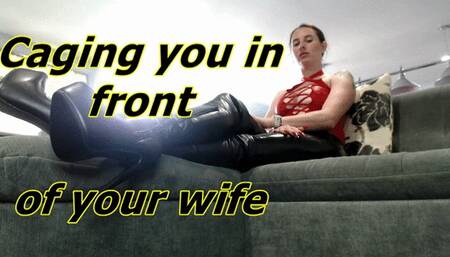 Caging you in front of your wife (AVI)