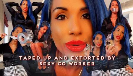 Taped Up and Extorted By Sexy Co Worker