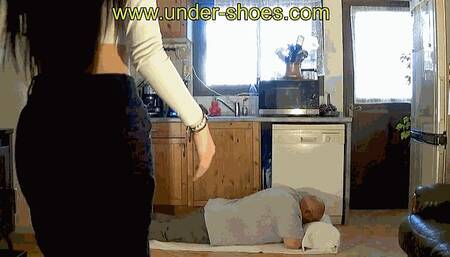 Our extreme 20 YO Goddess Miss Celia high heels destruction (EXTREME VIDEO)