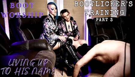 Boot worship from a bootlicking bitch (Bootlicker's Training: Part 3)