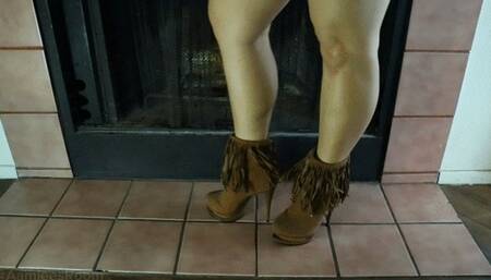 Tapping on Tile in these vintage booties