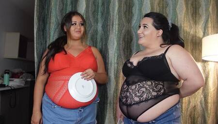 Waitresses Tease Fat BHM Customer