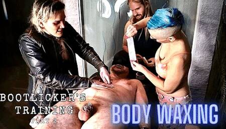 BODY WAXING punishment for a disobedient slave (Bootlicker's Training: Part 2)