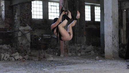 Hanging up and fucking anally