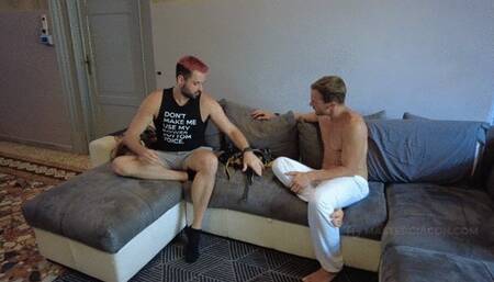 A chat with my boy before to start playing