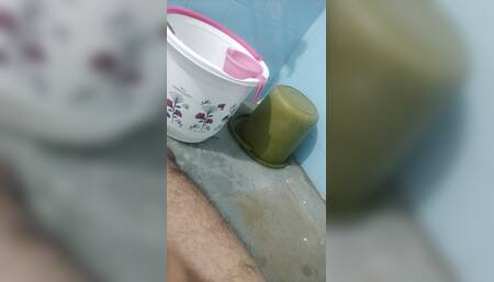 Morning Mastrubation in Bathroom by Bull