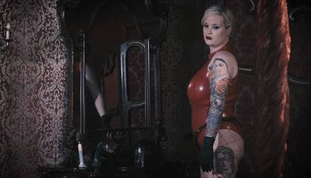 Railed in Red Rubber (Fucktoy Training in Latex)