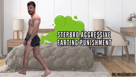 Stepbro aggressive farting domination