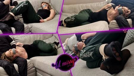 Lil Missy UK in Tenderly tape gagged and taken care of