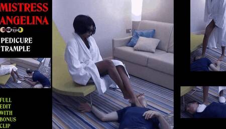 ANGELINA's PEDICURE TRAMPLE (HD)