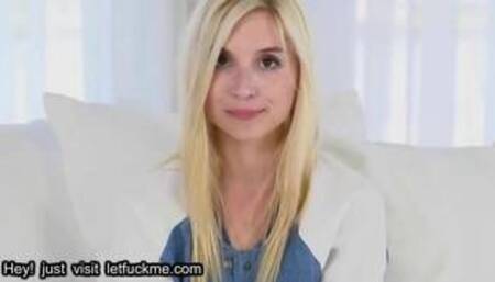 cumshot petite blonde with braces rides dick