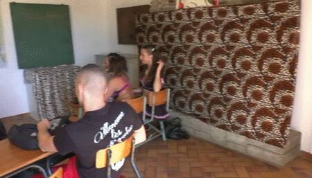 hot teacher instructs schoolgirls how to have an anal orgy in class - FULL SCENE 52 mins