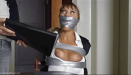 Renee in: BigTime Rogue Cop Issues for Fiercely Determined District Attorney Cutie Under THE Tightest of Wraps! (HD)