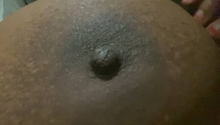 Tiny Boyfriend Dangling over Giantess Massive Breast 4K smaller