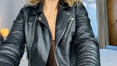 Sasha Bull Cigarettes leather and see through bodysuits