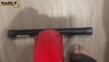 Ill Let You Finish on My Feet - Barefoot Bike Riding - Manlyfoot - Exercise Bike