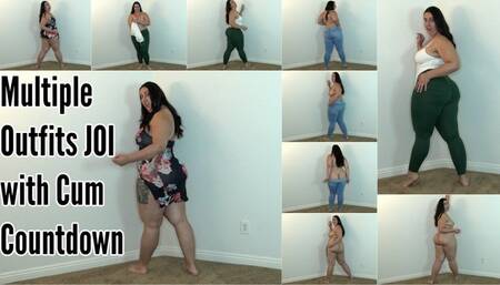Multiple Outfits JOI with Cum Countdown