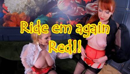 Lucy and Red in strap on action