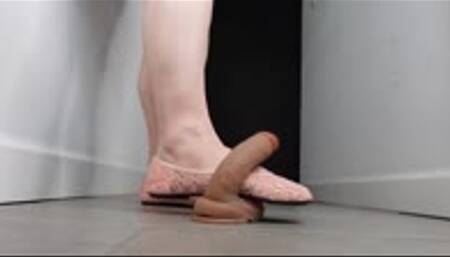Cock Crush and Stomp in Pink Ballet Flats MP4 1080