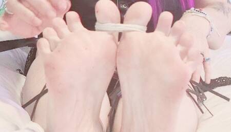 Foot tickles  fetish